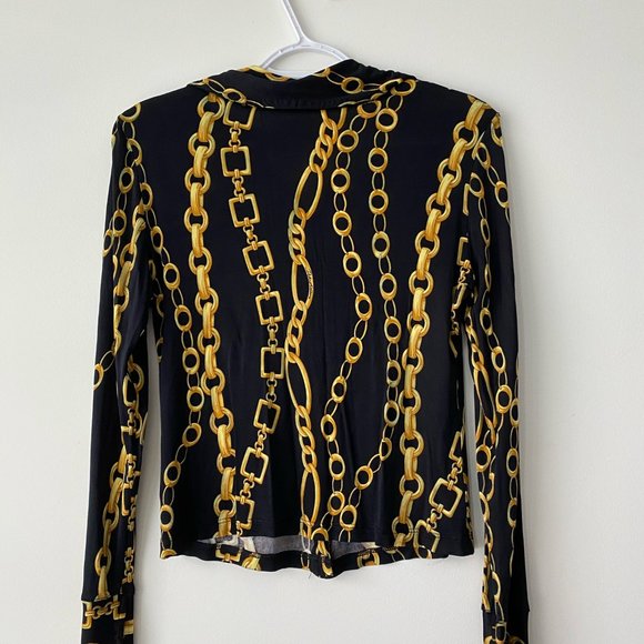 DOLCE & GABBANA Black Link Blouse - Picture 5 of 6